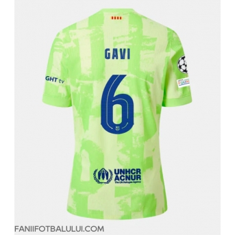 Barcelona Paez Gavi #6 Tricou Fotbal Replică 2024-25 Barbati Treilea